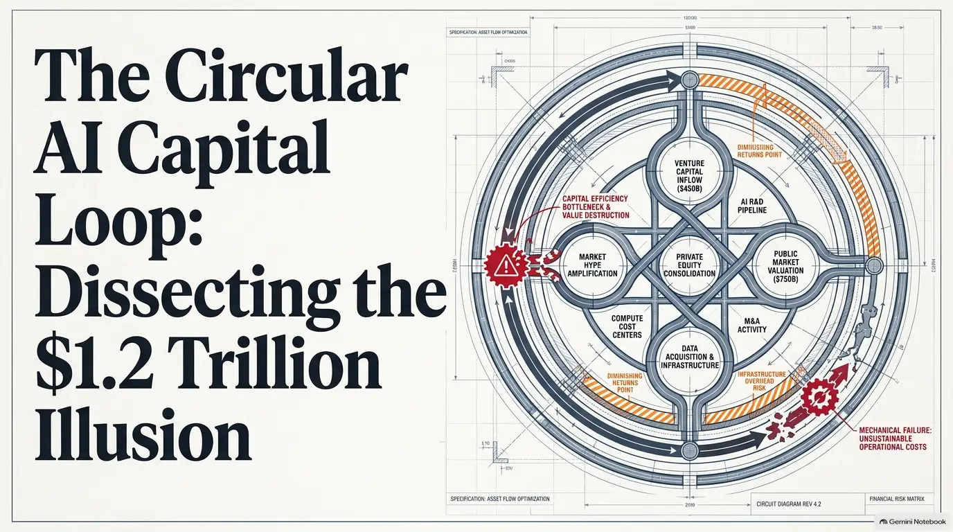 image showing the circular AI capital Loop : Dissecting the $1.2 Trillion Illusion